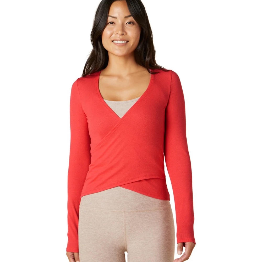 Beyond Yoga Wrap Party Long Sleeve Top